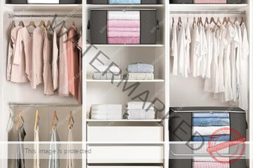 Grands Sacs de Rangement, 6 Pack Vêtements Rangement Bacs Pliables